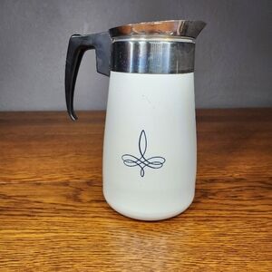 Vintage Corningware Trefoil Pitcher Percolate 9 Cup No Parts